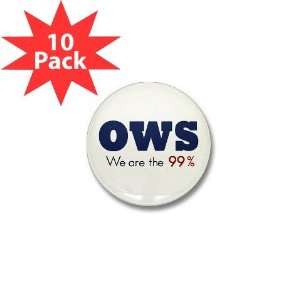 OWS Occupy Wall Street Protest WE ARE THE 99% on 1 inch Mini Pinback 