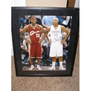  Lebron James and Carmello Anthony Dual Rookie Autographed 