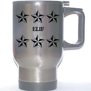  Personal Name Gift   ELIF Stainless Steel Mug (black 