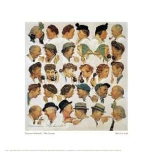  Norman Rockwell   Gossips Giclee: Home & Kitchen