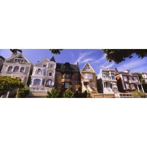 View of Houses in a Row, Presidio Heights, San Francisco, California 