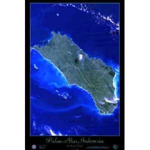  Pulau Nias & Hinako Islands, Indonesia Satellite Print, 24 