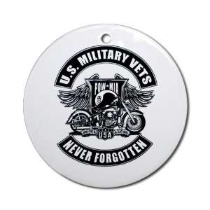   (Round) US Military Vets POWMIA Never Forgotten: Everything Else