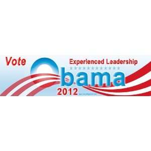  Vote Obama 2012 experienced leadership Fridge Magnet  Pro 
