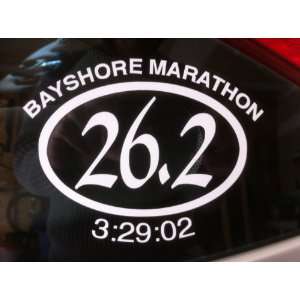  26.2 and 13.1 Custom marathon and half marathon stickers 