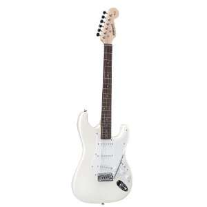   028 0001 580 Electric Guitar   Strat White: Musical Instruments