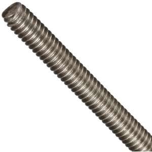 Stainless Steel 303 Threaded Rod, Machine Cut, #000 120, 12 Overall 