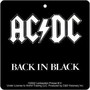  AC/DC Back In Black Air Freshener A 0077 Automotive