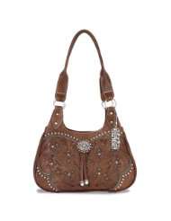 American West Lady Lace Tan Turquoise Collection Handbag