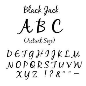 #0266 Blackjack   Complete Set Letters 3/4 tall MSRP: $68 