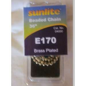   Sunlite Beaded Chain 36 Inch Brass Plated E170 04000: Home Improvement