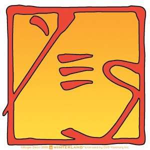   Band   Yellow Red Logo   Vinyl Sticker / Decal S 0496: Everything Else