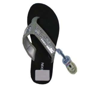 Ladies Flip Flops   Sequence Silver Case Pack 12 