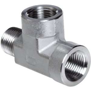 Parker Stainless Steel 316 Pipe Fitting, Street Tee, 1/8 NPT Female x 