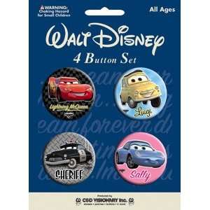   Pixar Cars The Movie Assorted Button Set B DIS 0533 Toys & Games