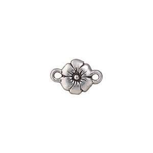  TierraCast Antique Silver (plated) Flower Link 19x13mm 