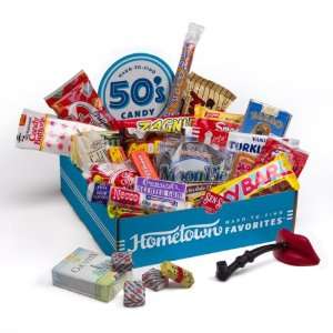 Hometown Favorites 1950s Nostalgic Candy Gift Box, Retro 50s Candy 