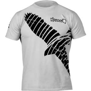 Hayabusa Official MMA Winged Strike T Shirts/Tee   Silver / 2X Large 