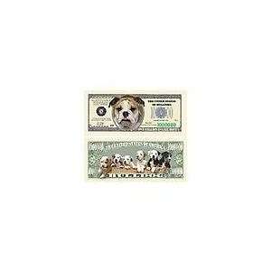  Novelty & Fake Money Bulldog Million Dollar Bill (pack Of 