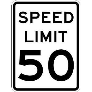  50 MPH SPEED LIMIT Signs   18x24: Home Improvement