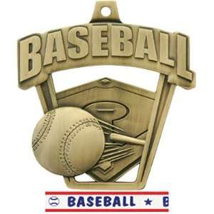   Baseball Medals GOLD/AMERICANA Custom Baseball RIBBON 2.5: Sports