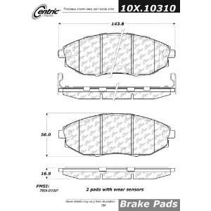  Centric Parts, 102.10310, CTek Brake Pads Automotive