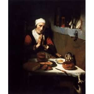 Hand Made Oil Reproduction   Nicolaes Maes   32 x 38 inches   Old 