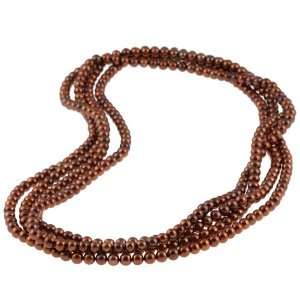    colored Freshwater Pearl 100 inch Necklace (6.5 7 mm) Jewelry