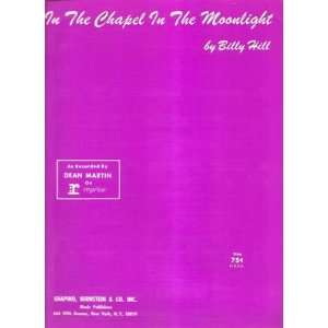  Sheet Music In The Chapel In The Moonlight Dean Martin 191 