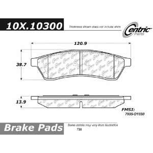  Centric Parts, 102.10300, CTek Brake Pads Automotive