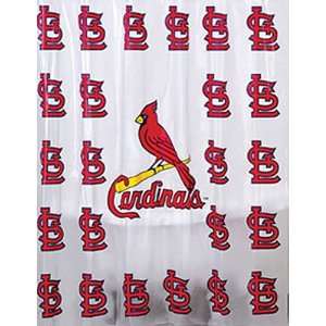 St Louis Cardinals Shower Curtain:  Home & Kitchen