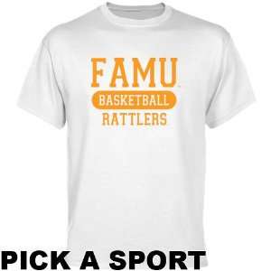  Florida A&M Rattlers White Custom Sport T shirt   Sports 