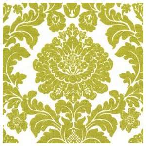  Delovely Damask Green Tea Glitter Fabric Two Yards (1.8m 