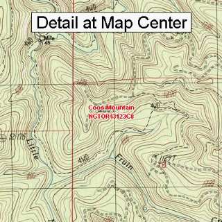  USGS Topographic Quadrangle Map   Coos Mountain, Oregon 