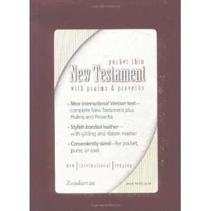  NIV Pocket Thin New Testament with Psalms & Proverbs 