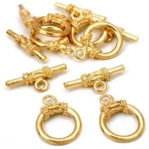   : Rope Toggle Clasps Gold Plated Part 13.5mm Approx 6: Home & Kitchen