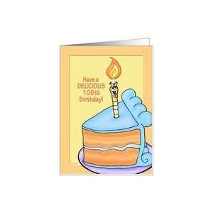  Tasty Cake Humorous 108th Birthday Card Card Toys & Games
