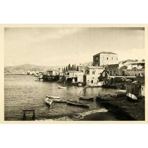  1937 Beirut Lebanon Sea Photogravure Hanns Tschira NICE 