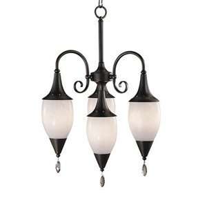  Framburg 1154 MB Rive Gauche 12 Light Chandelier, Mahogany 