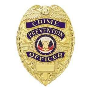  Official Crime Prevention Officer Permit Shield Badge 
