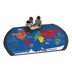    Children Educational Rugs Maps That Teach 11x8: Office Products