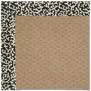   Zoe Raffia Black Cascade Square 12.00 x 12.00 Area Rug