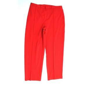   : NEW ALFRED DUNNER WOMENS PANTS PROPORTIONED MEDIUM RED 12P: Beauty