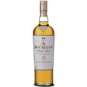  Macallan 15Yr Fine Oak Single Malt Scotch Whisky 750ml 