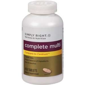  Simply Right Complete Multi Dietary Supplement   450 ct 