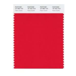  PANTONE SMART 18 1662X Color Swatch Card, Flame Scarlet 