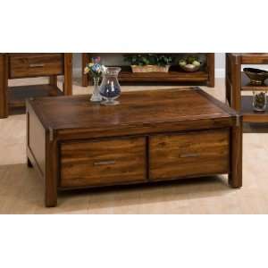   752 5   Double Header Coffee Table with 4 Drawers