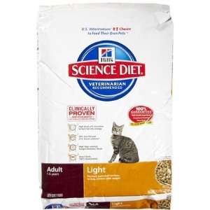 Hills Science Diet Light Feline Adult   17.5 lbs (Quantity of 1)