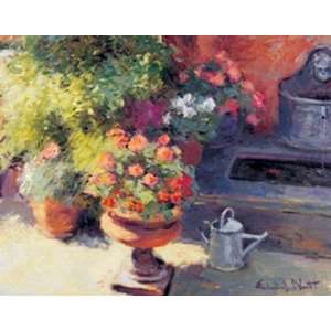  Garden Fountain by Edward Noott 20x16