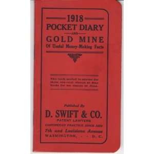 1918 D. Swift & Company Pocket Diary and Gold Mine of Useful Money 